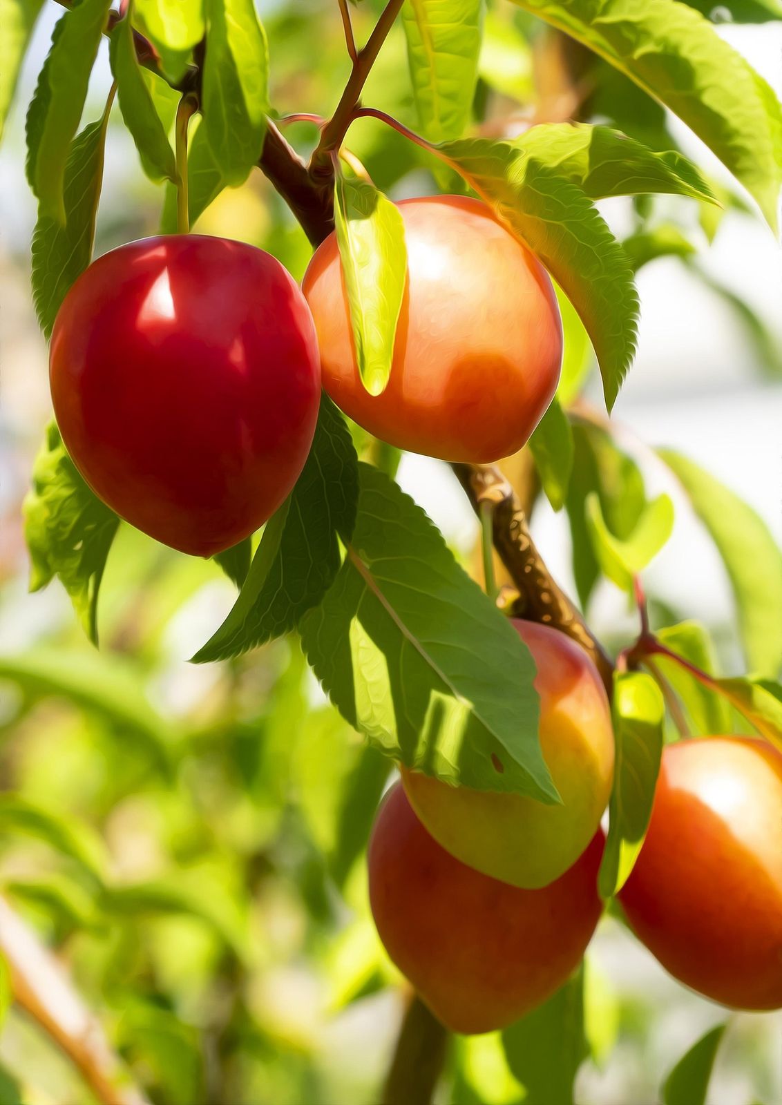 Rote Früchte an einem Baum